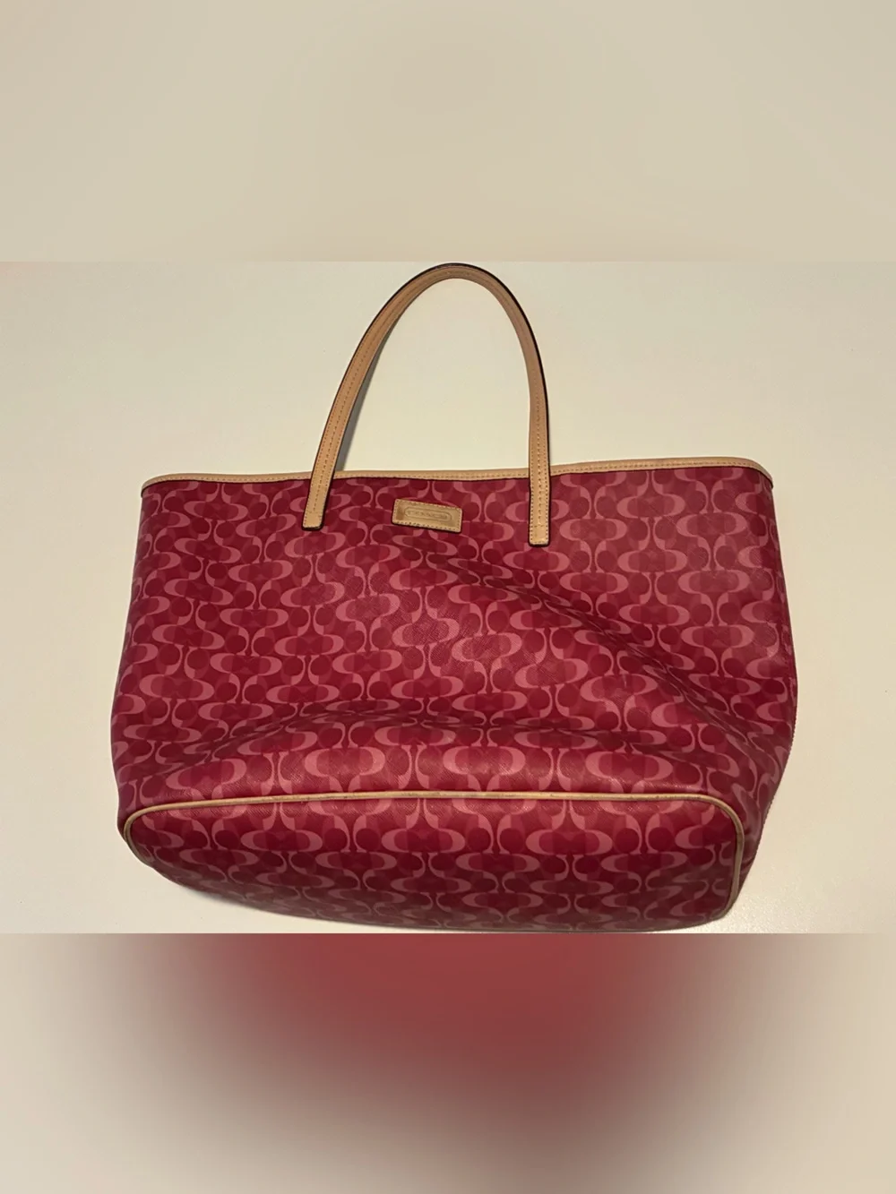 Pink/Purple Coach Park Large Metro Tote - Dream C Bag